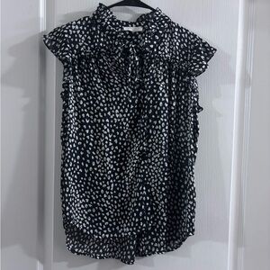 Love Stitch Monochrome Speckled Blouse